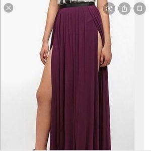 Purple Maxi Dress with Slit